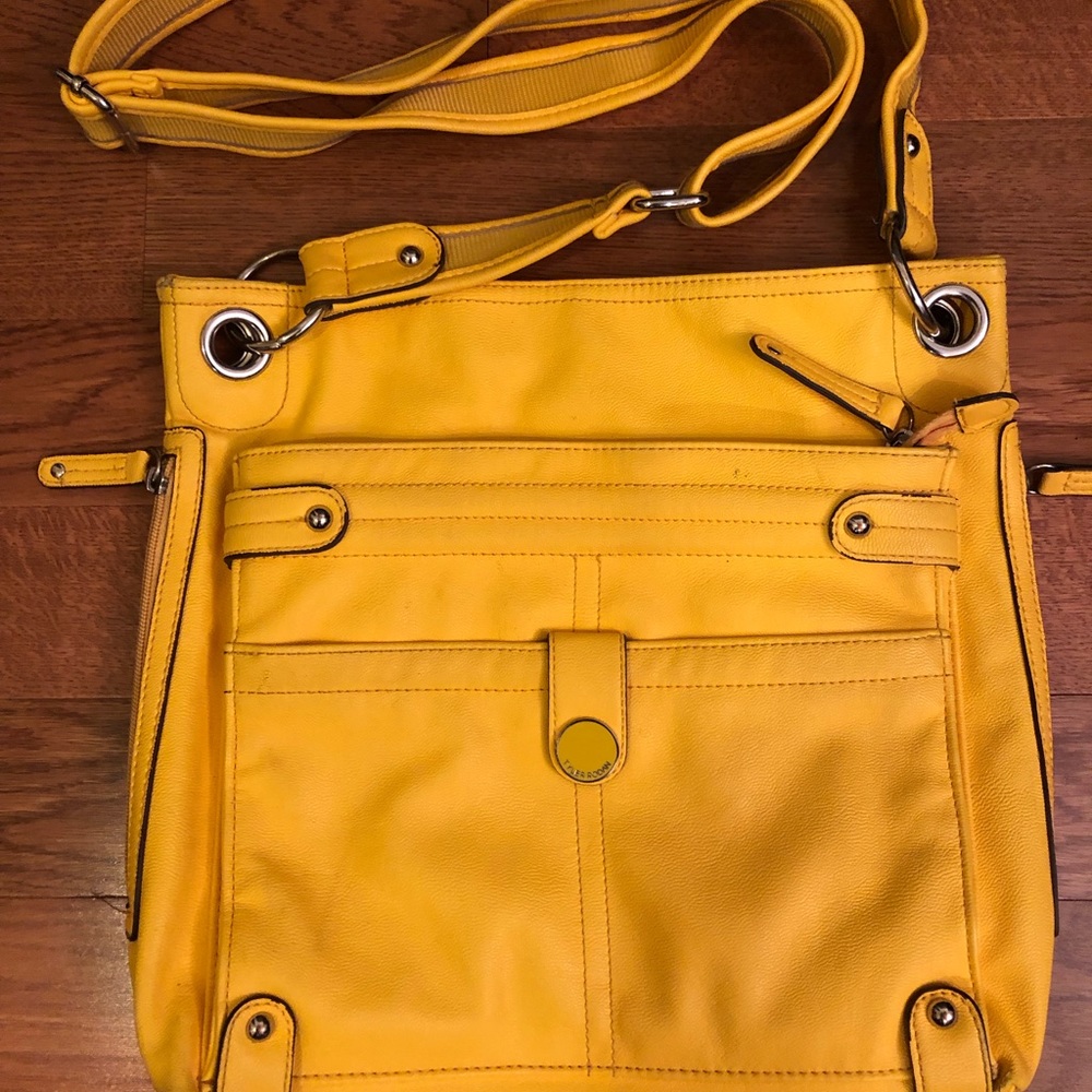 Tyler Rodan Yellow Crossbody Faux Vegan Leather